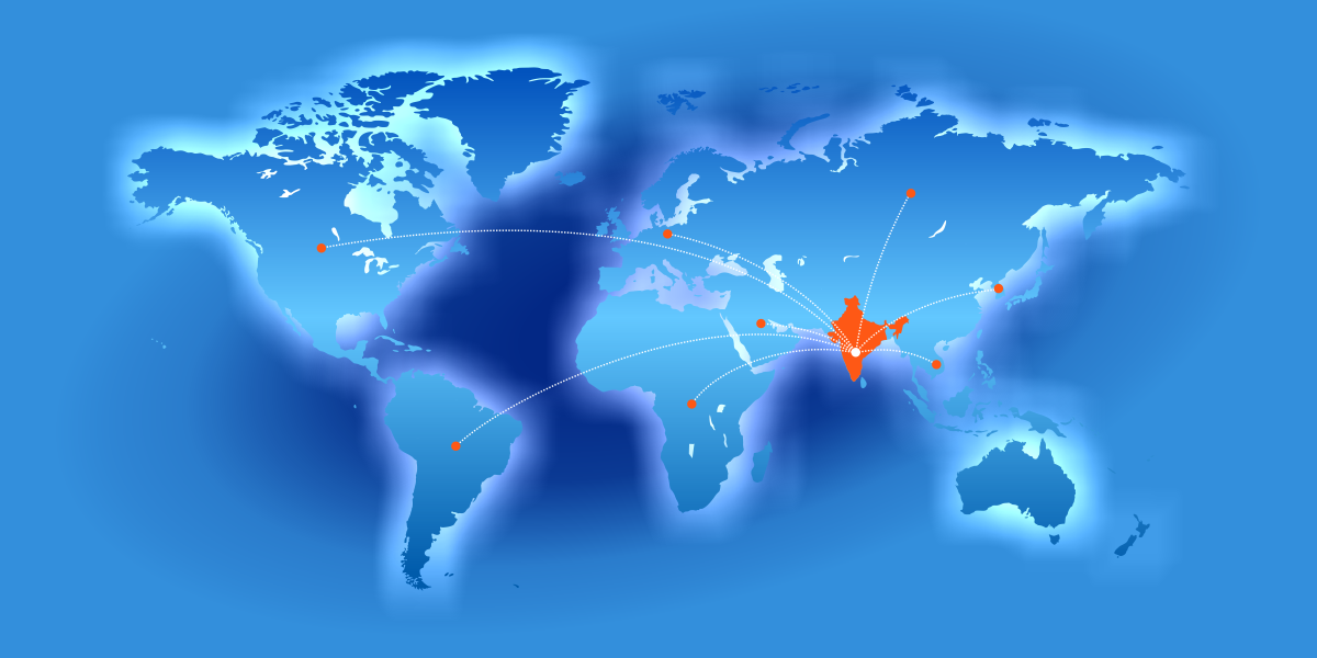 Global delivery map